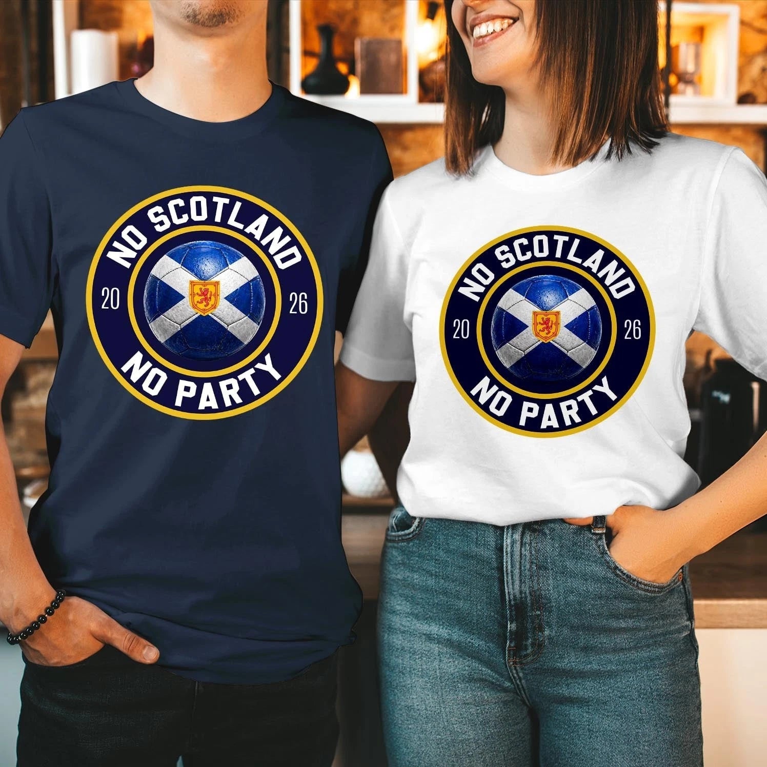 No Scotland No Party, We'll Be Coming, 2026 Football Fan T-Shirt (SC-11)