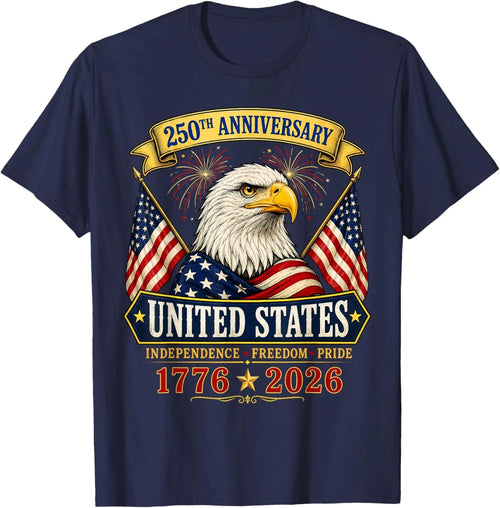 250 Anniversary USA 4th of July Patriotic 250 Years American Unisex T-Shirt
