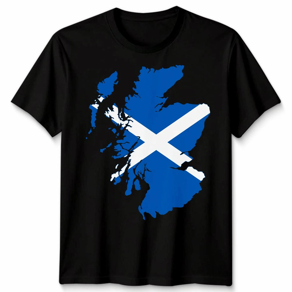 Scotland Flag Slash Unisex T Shirt Scottish Football Rugby Fan Gift Idea Tee