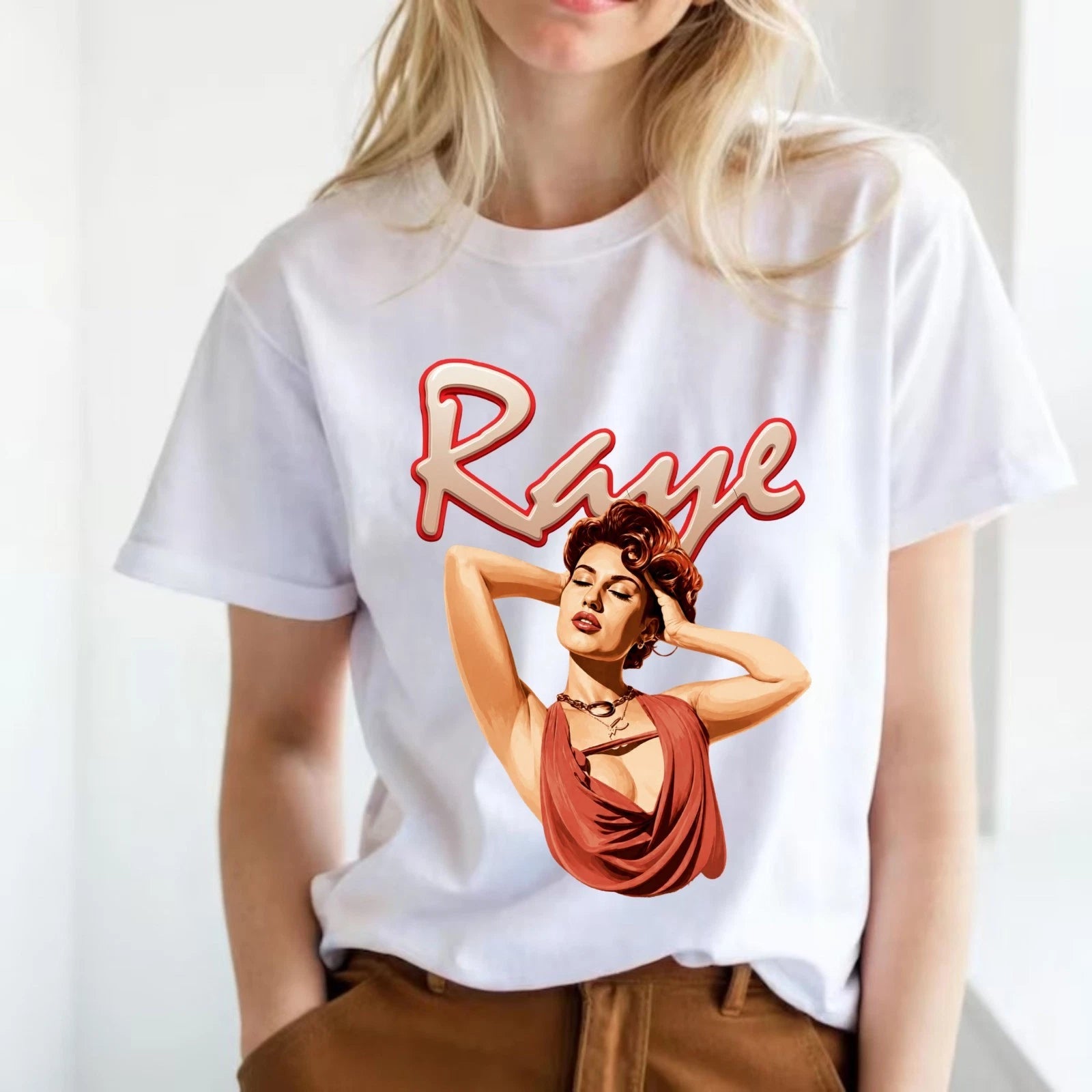 Raye Tour Unisex Music Lover Graphic T Shirt  Vintage Style Retro Aesthetic Tee