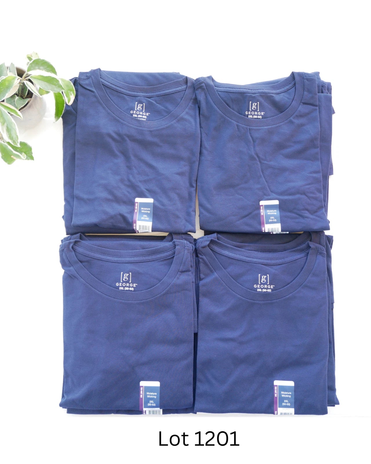 WHOLESALE LOT (12) Men’s Dark Navy 2XL TShirts BRAND NEW with Tags!