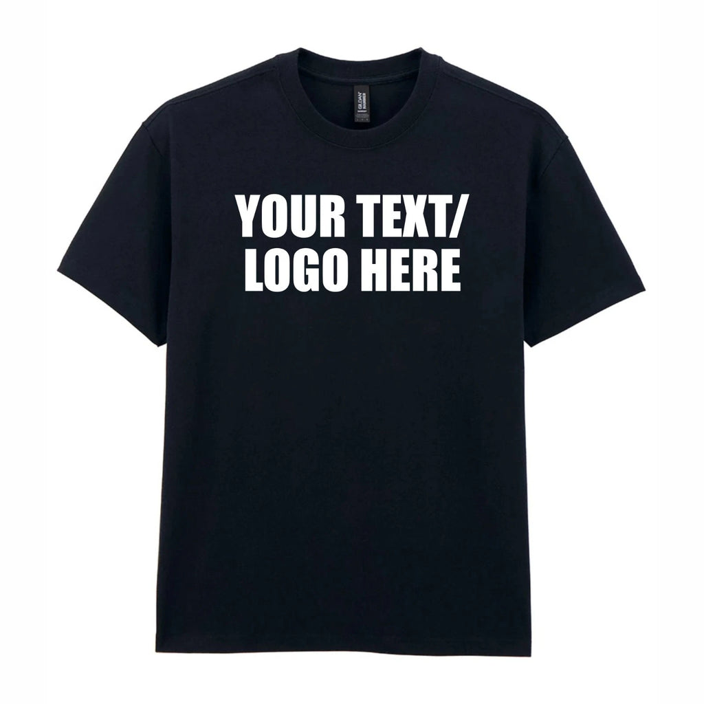 Personalised Printed Gildan Hammer Maxweight T-Shirt Custom Text Logo Cotton Top