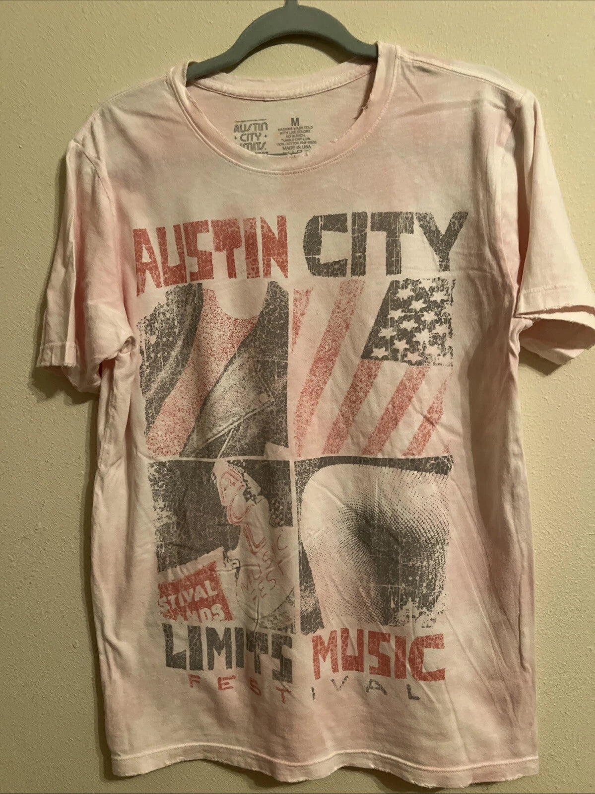 Austin City Limits ACL Festival 2022 Distressed Retro T Shirt Size Medium USA