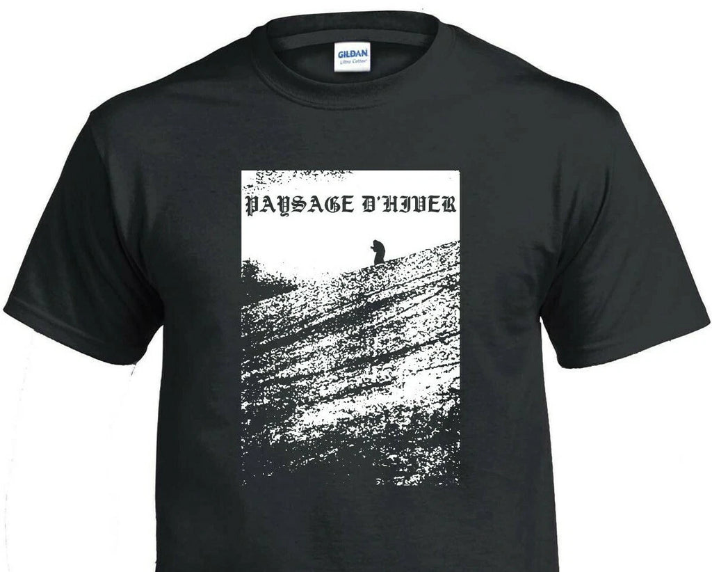 Paysage d'Hiver T-Shirt black metal