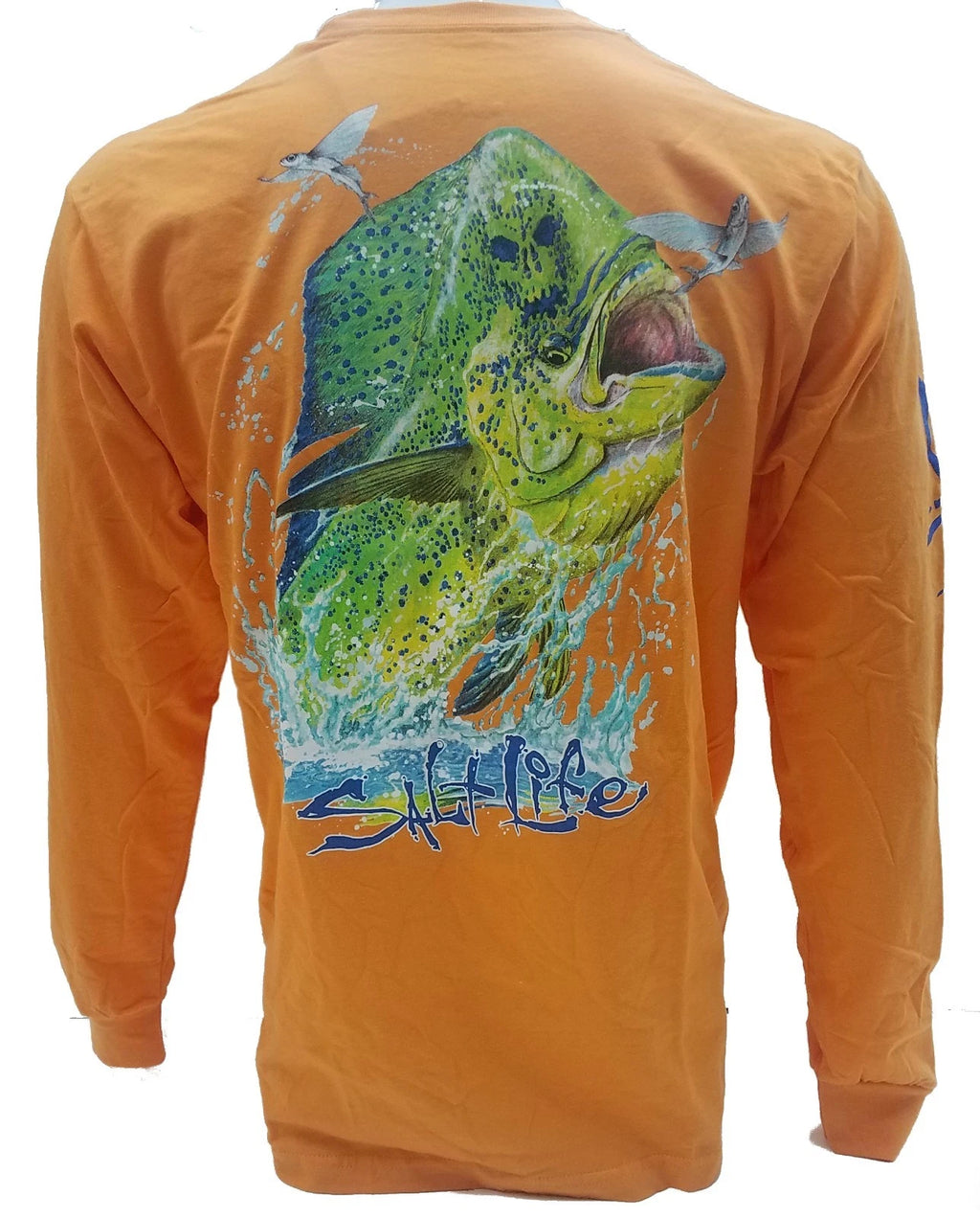 Salt Life Mahi Head Long Sleeve Fishing Beach TShirt with Pocket SLM-0178
