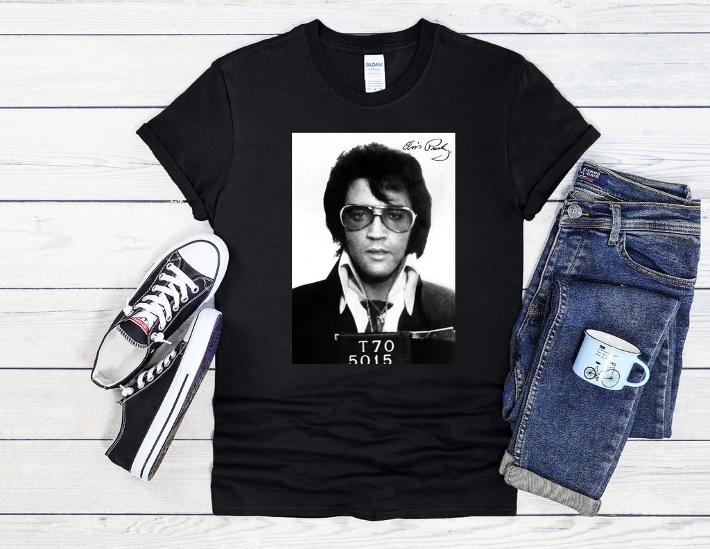 Elvis Presley Mugshot Rock N Roll Men Women Unisex T Shirt Hoodie Baseball 2629