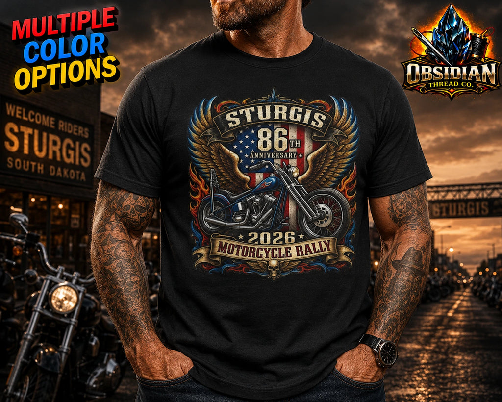 2026 Sturgis Motorcycle Rally Shirt Biker Bike Week South Dakota Chopper Tee