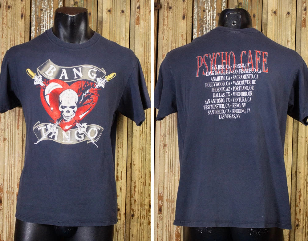 Vintage Bang Tango Psycho Cafe Concert T Shirt 1989