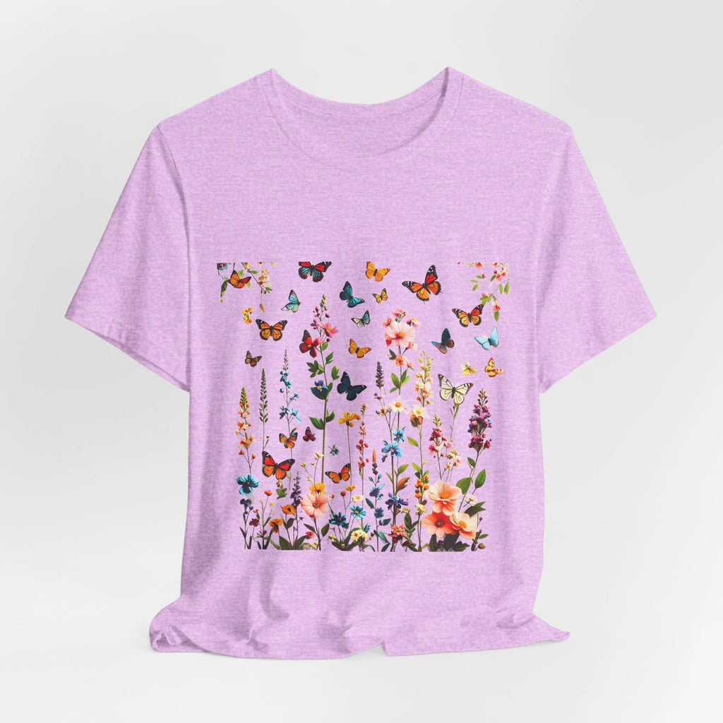 Butterfly Meadow T-Shirt | Floral Butterflies Graphic Tee