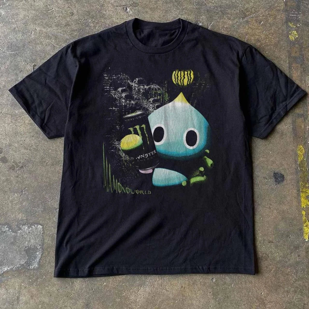 Vintage style Sonic chao monster energy T-shirt