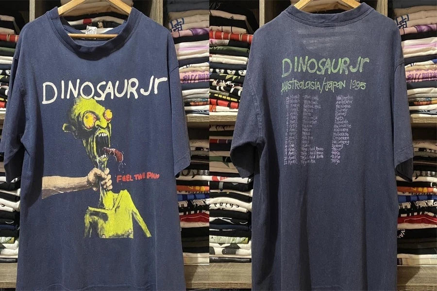 Vintage 90s Band Dinosaur Jr Retro Style 2 Side Navy Color Shirt S-5XL