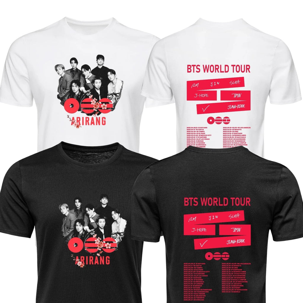 BTS T Shirt Arirang Inspired World Tour  Fan merch Unisex Adults kids tee Tops