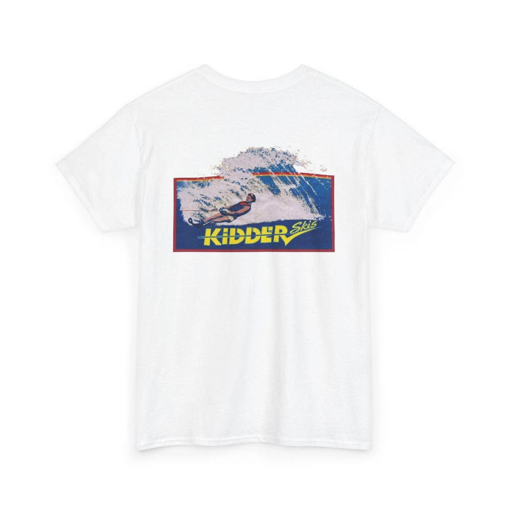 Kidder Water Skis - Vintage water ski graphic t-shirt - yellow logo