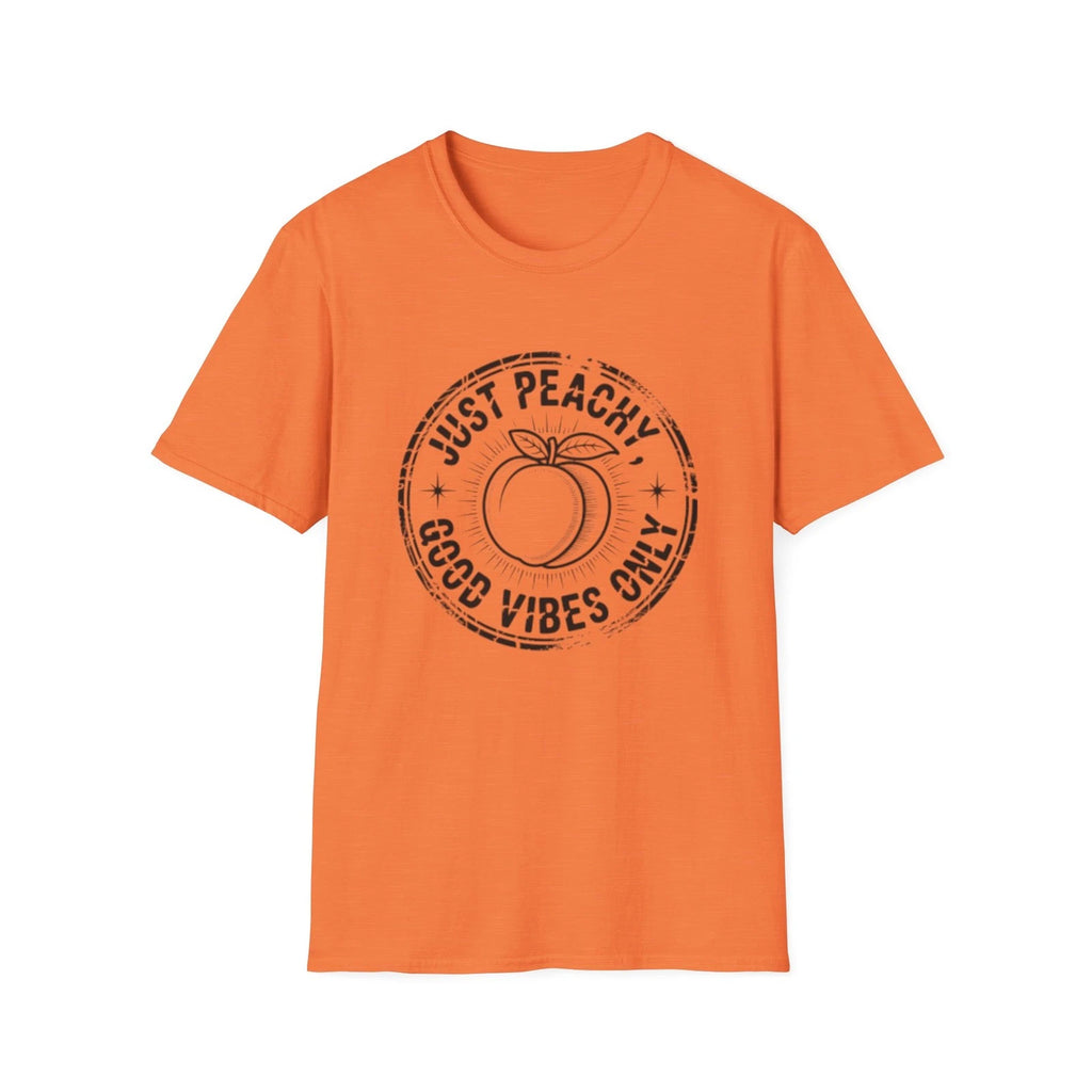 -Just Peachy Good Vibes T-Shirt | Peach Graphic Tee
