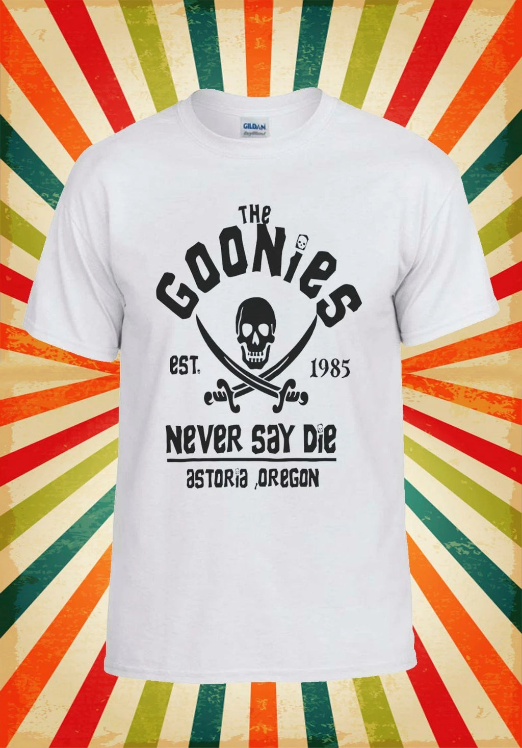 Distressed The Goonies Never Say Die Men Women Vest Tank Top Unisex T Shirt 1817