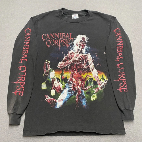 1990 CANNIBAL CORPSE "EATEN BACK TO LIFE" Vintage Long Sleeves Shirt Reprint