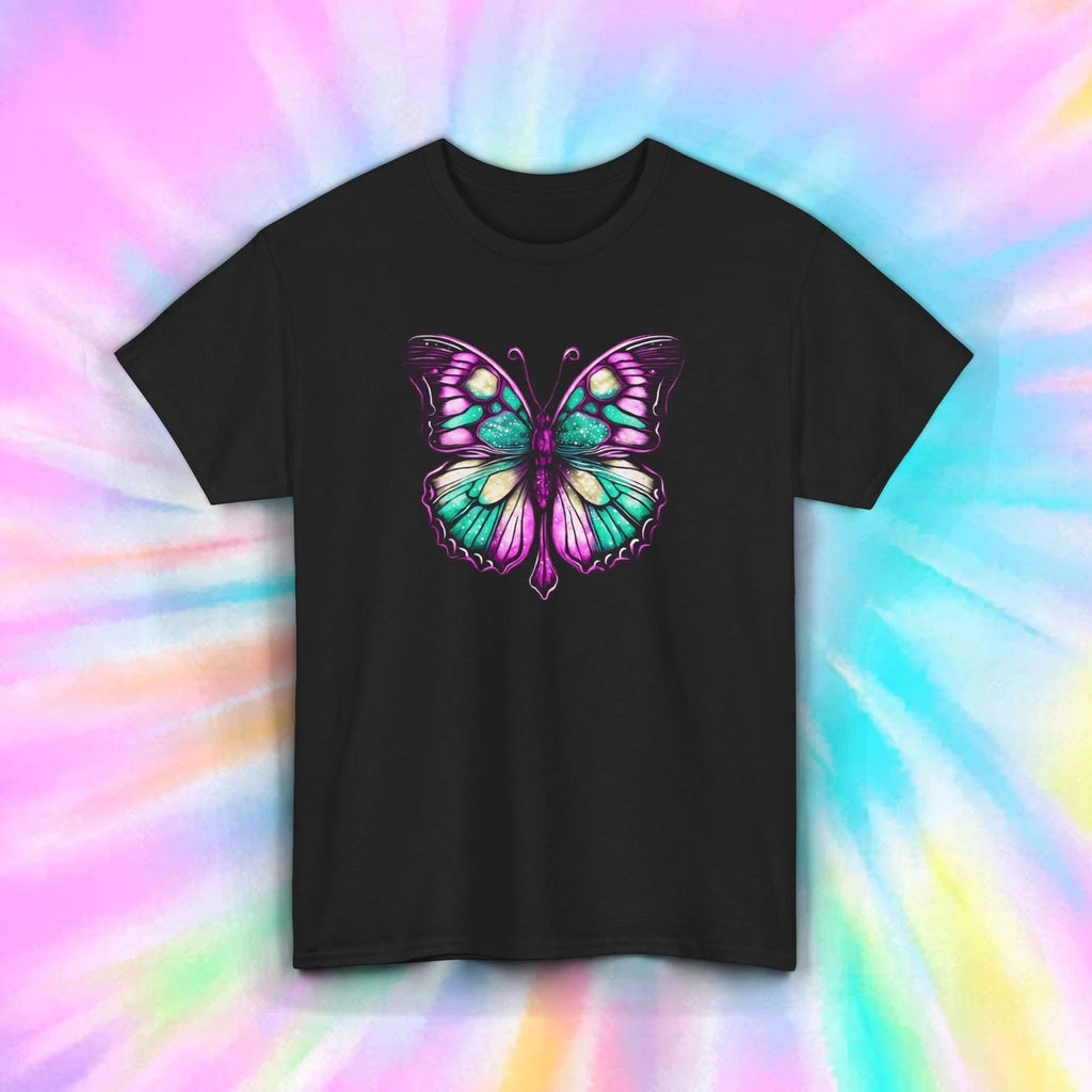 Colorful Butterfly T-Shirt Psychedelic Nature Aesthetic Art Tee S-5XL