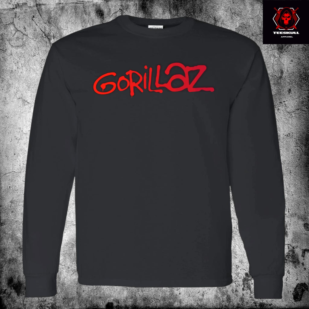Gorillaz Alternative Indie Long Sleeve Top Unisex Premium Cotton T-Shirt 🔥
