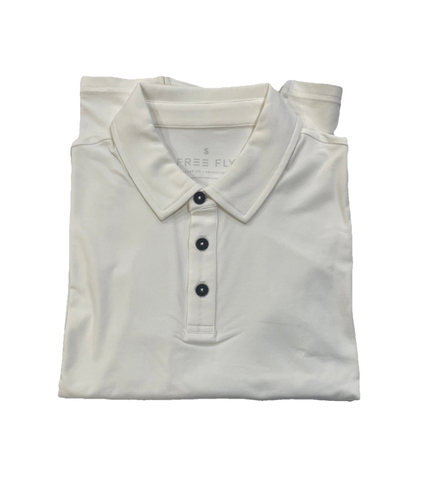Free Fly Men’s Bamboo Flex Polo || T Shirt (MFXPOL-022-L) Size Large Color White
