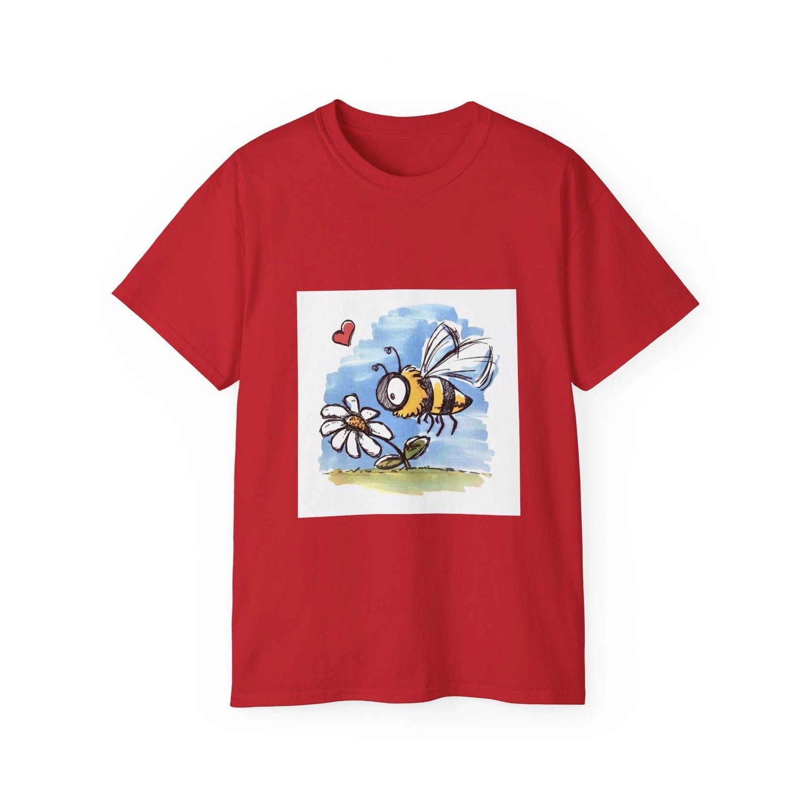 Insect Bee Entomology Flower Nature Daisy | Custom Graphic T-Shirt