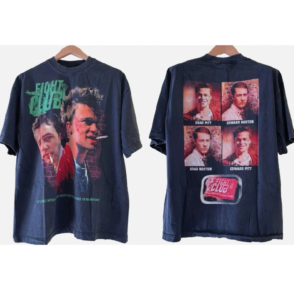 🔥HOT Fight Club Movie Promo Tee Vintage Style T-Shirt Reprint