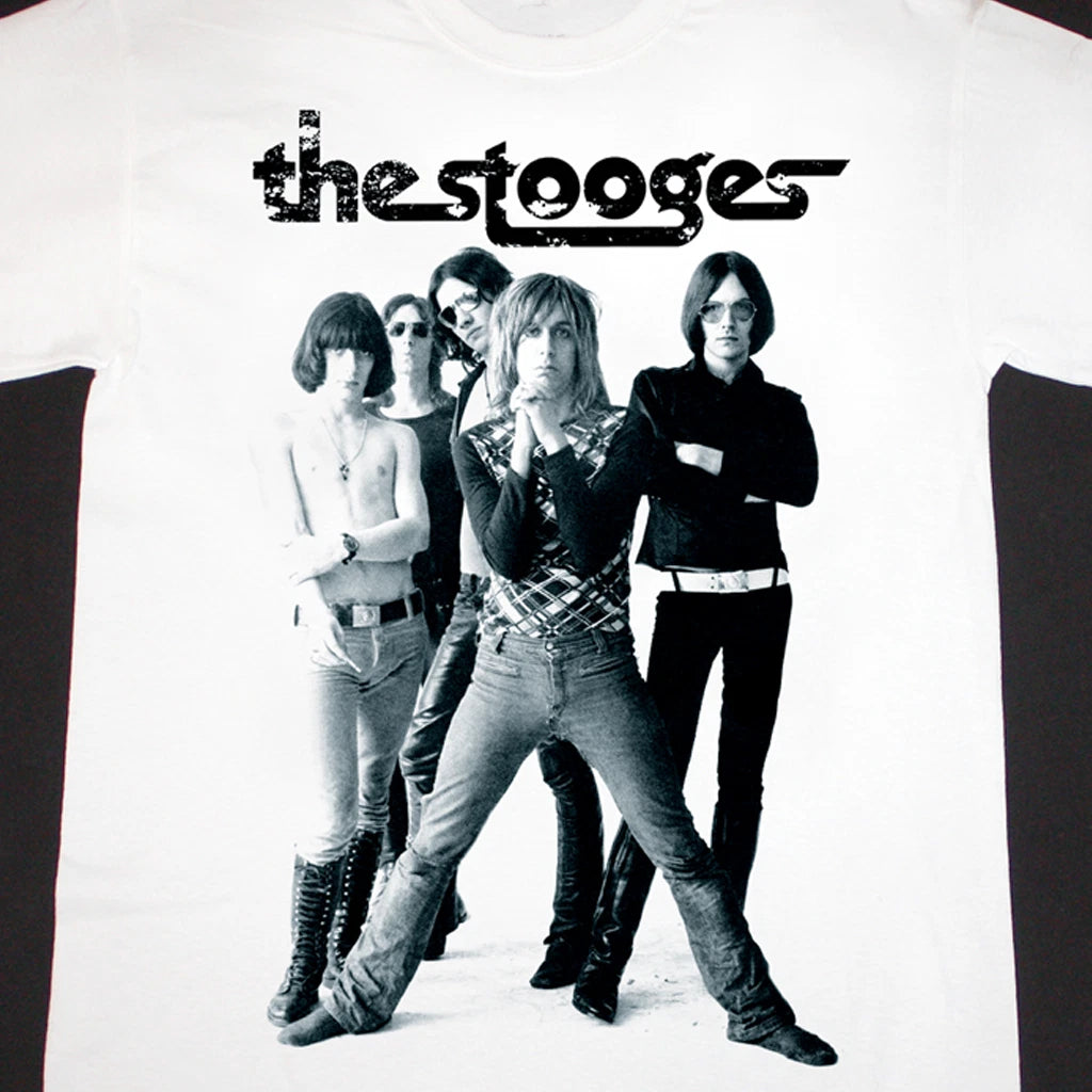 VTG The Stooges rock WHITE T-shirt Unisex tee All sizes S to 5Xl 2F42