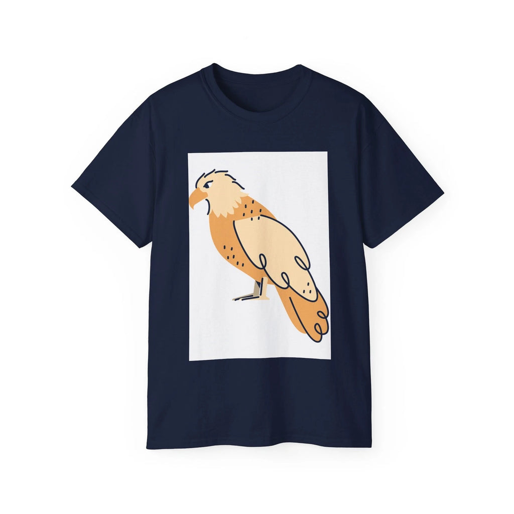 Bird Eagle Hawk Nature Sketch | Custom Graphic T-Shirt