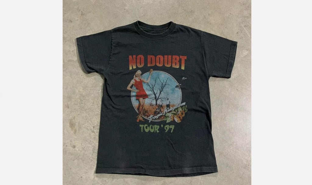No Doubt Tragic Kingdom 1997 Tour T-shirt, Unisex Black T-shirt, Size S-5XL