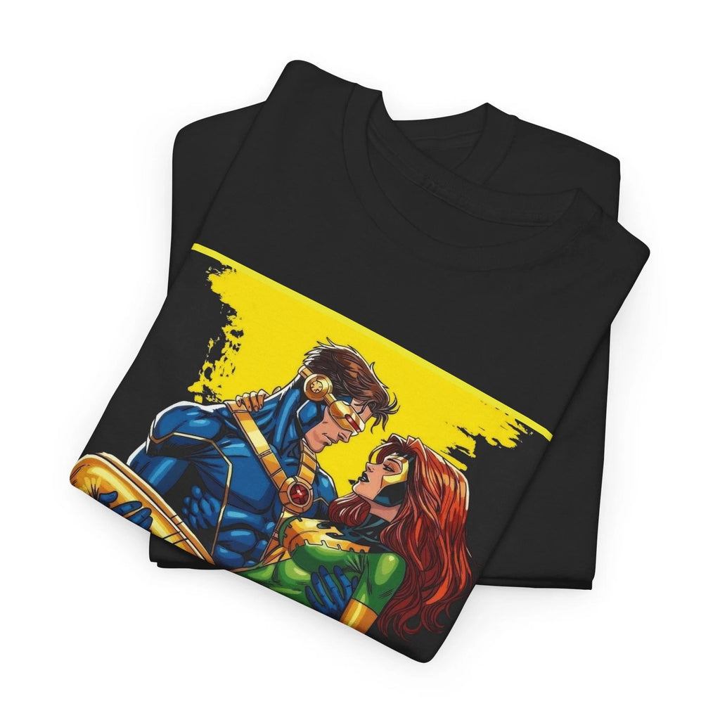 Scott and Jean Tee | Comic Book Illustration T-shirt | Cyclops and Jean Grey Tee