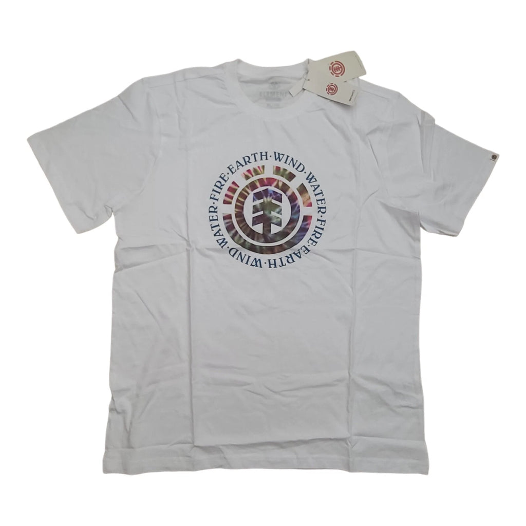 Element Men's Santoro Crew Neck Short Sleeve Graphic Tee, White, Sz XL