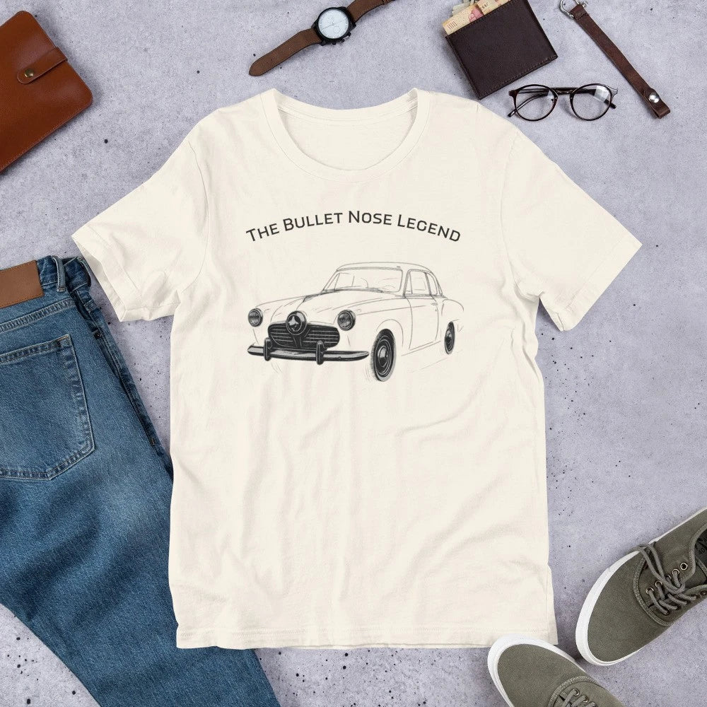Bullet Nose Legend T-Shirt 1950 Studebaker Vintage Car Classic Auto Retro