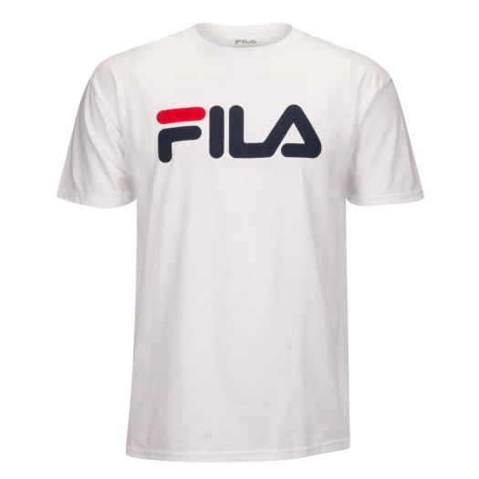 Men's Tee Fila Crew Neck Short Stretch Poly Cotton Performance T-Shirt New