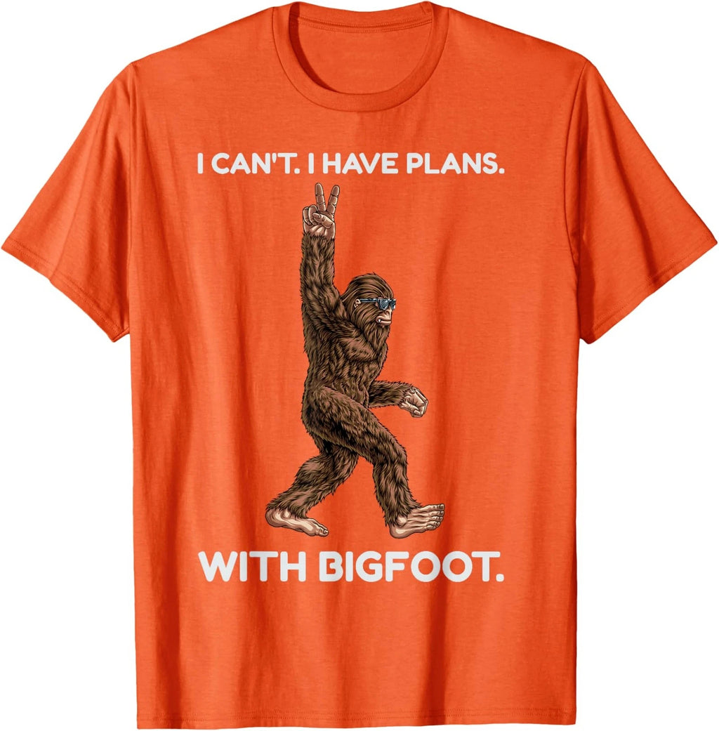 I Cant I Have Plans With Bigfoot Funny Sasquatch Cool Unisex T-Shirt