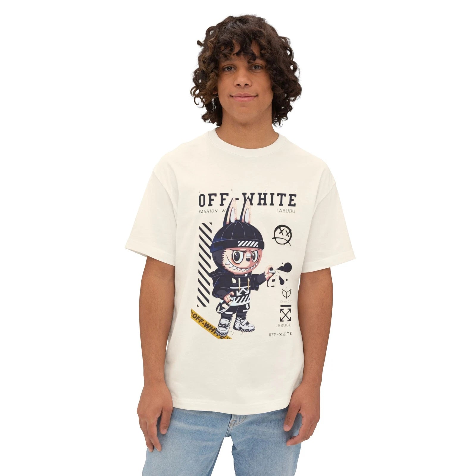 La Bubu Off-White Oversized Boxy Tee Hypebeast Merch