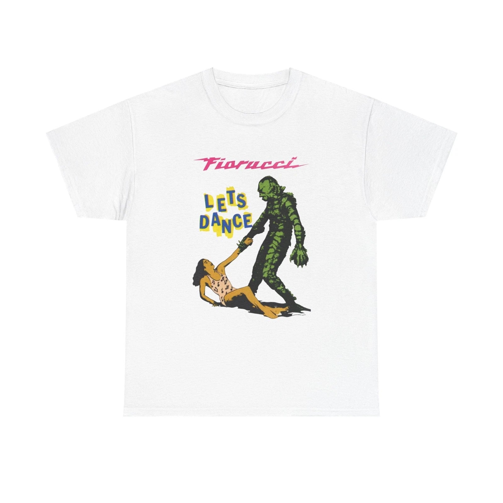 Fiorucci Lets Dance Retro Graphic T Shirt Unisex Heavy Cotton Tee NEW Gift