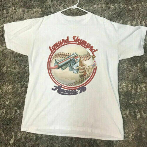 1976 Lynyrd Skynyrd Concert Tour 70s Vintage Unisex White