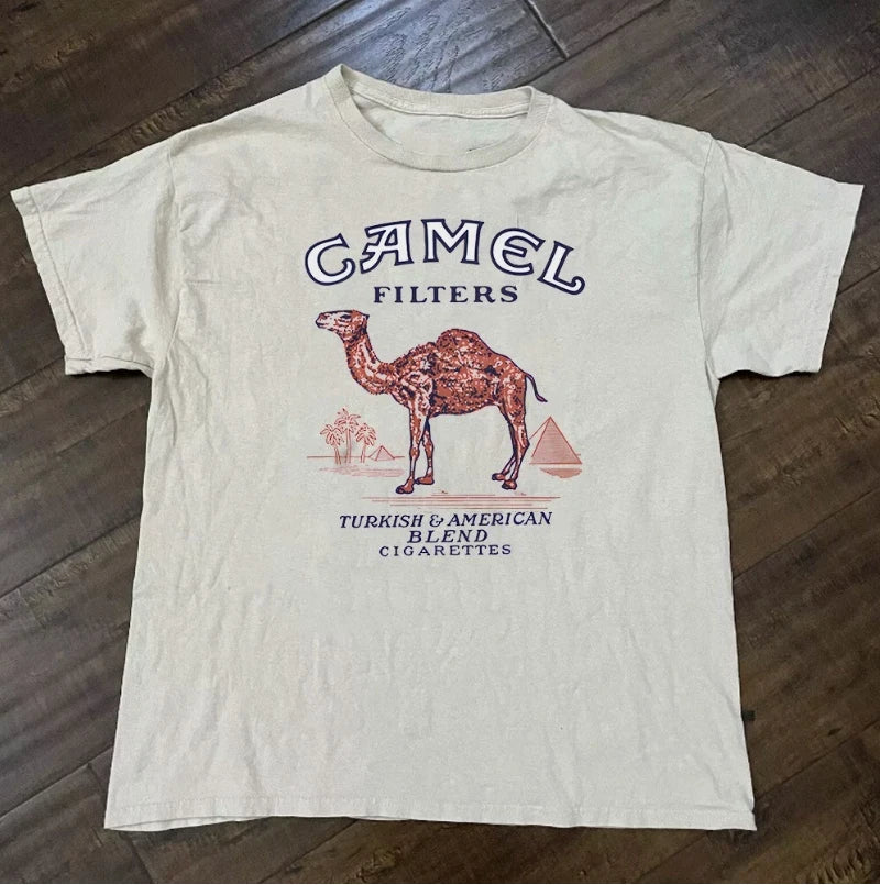 Retro Camel Short Sleeve Unisex All Size