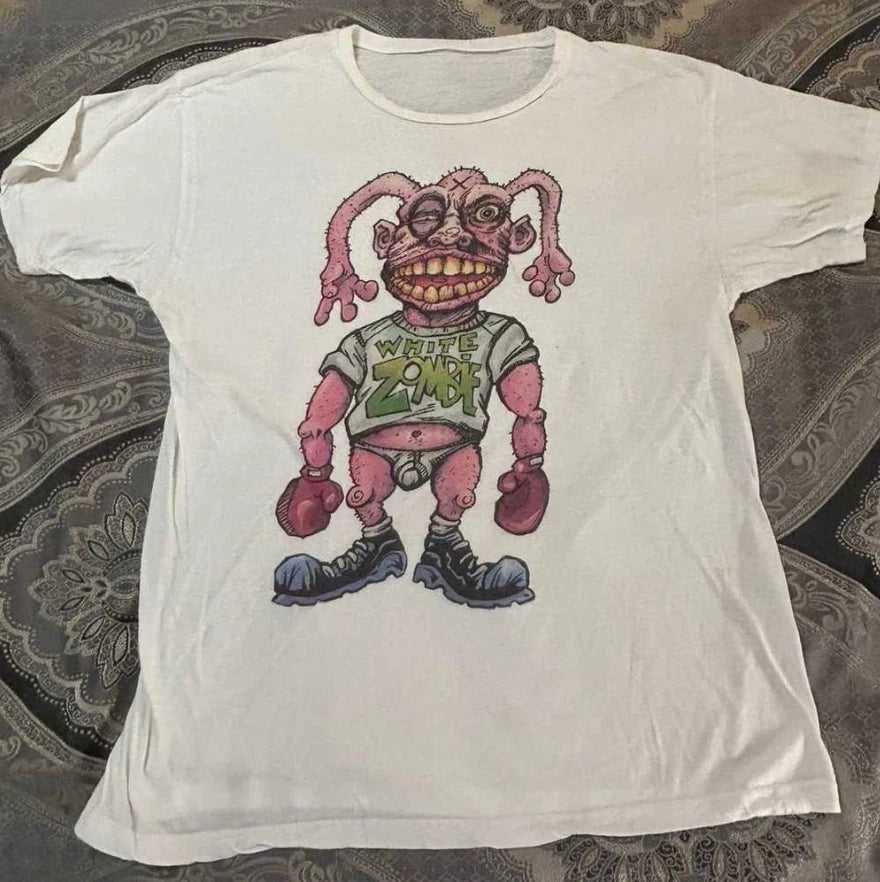 White Zombie LG T-Shirt Classic Rob Zombie Artwork Vintage Horror Metal Tee