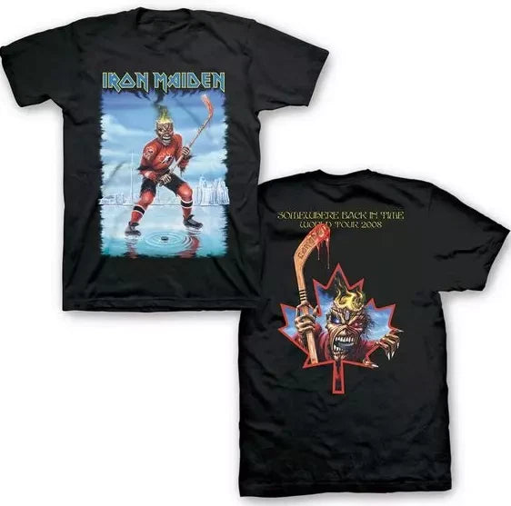 IRON MAIDEN Top Tier T-Shirt, Hockey Canada T-Shirt Double Sided