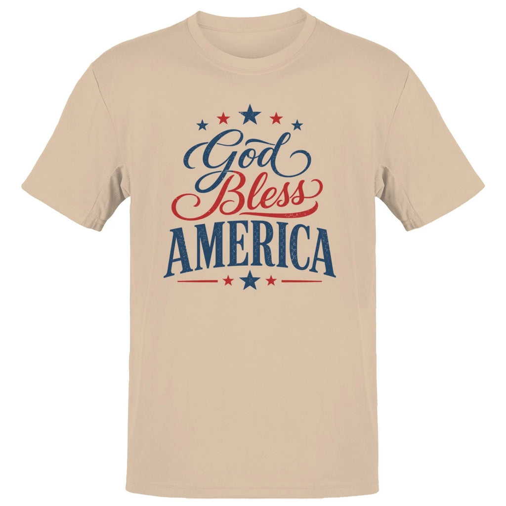 God Bless America Patriotic Men's T-shirt