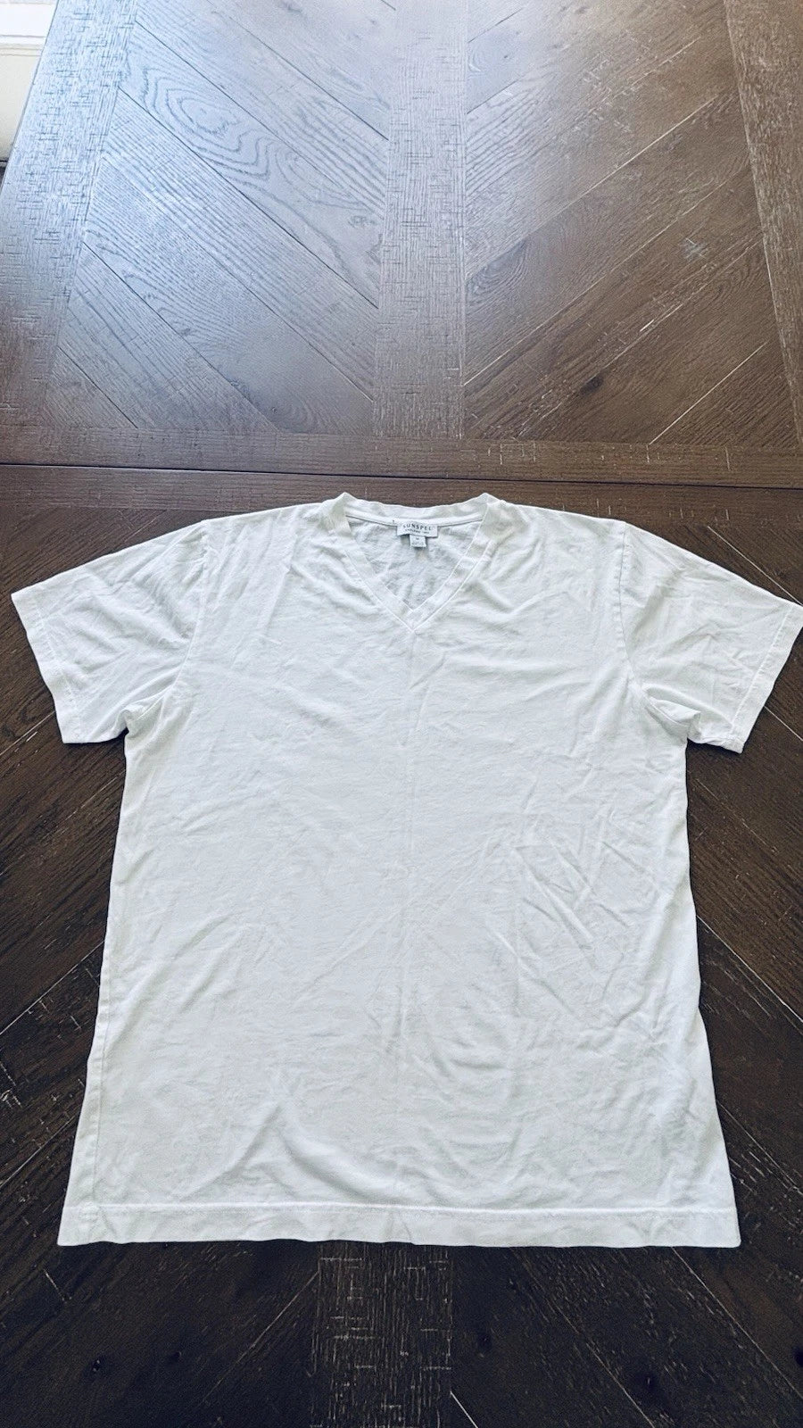 Banana Republic Men's V-Neck Tee White T-Shirt M