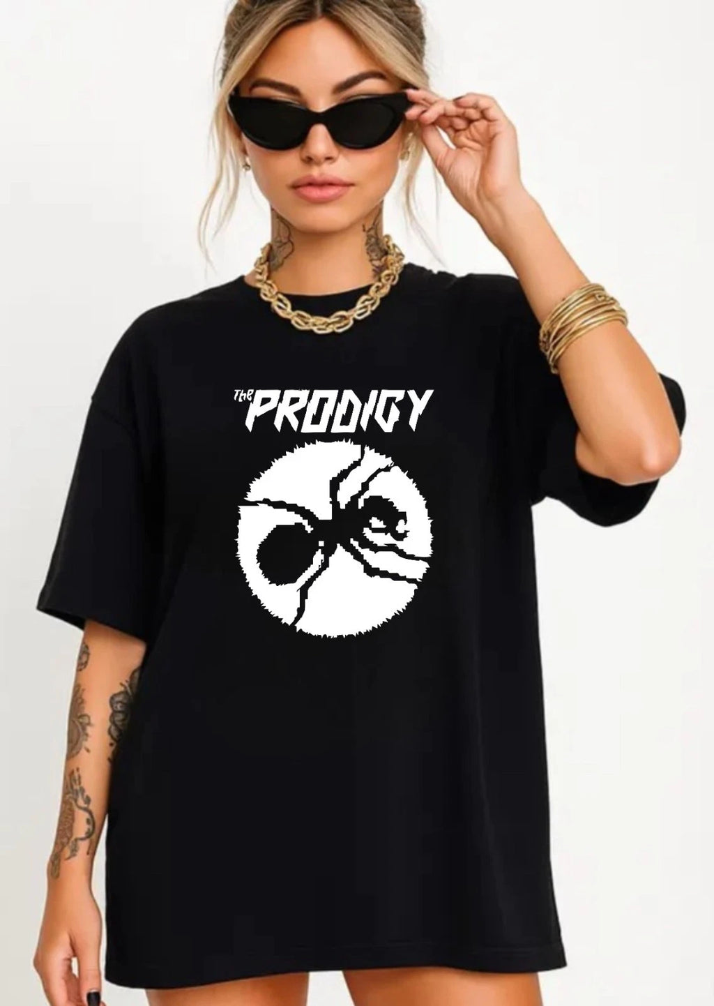 The Prodigy Spider T-Shirt  Retro Electronic Band - Vintage Classic Rock-Tee Top
