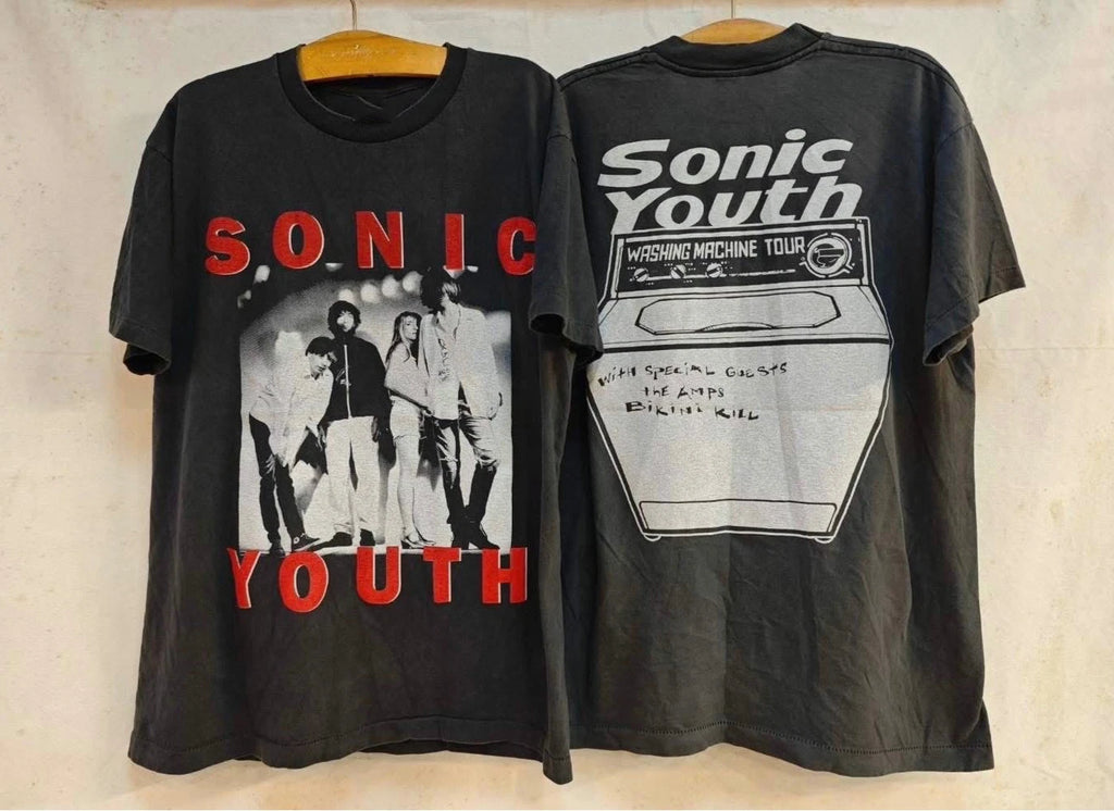 1995 Sonic Youth Vintage Washing Machine Tour 90s Band T-Shirt REPRINT