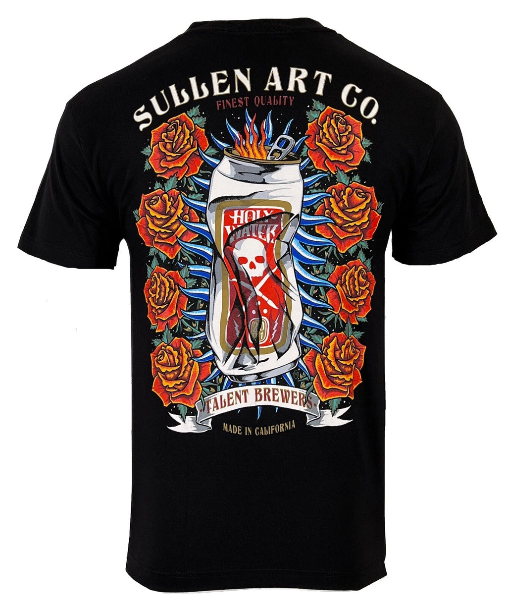 Sullen Men's T-shirt HOLY WATER Tattoos Urban Design Premium Quality
