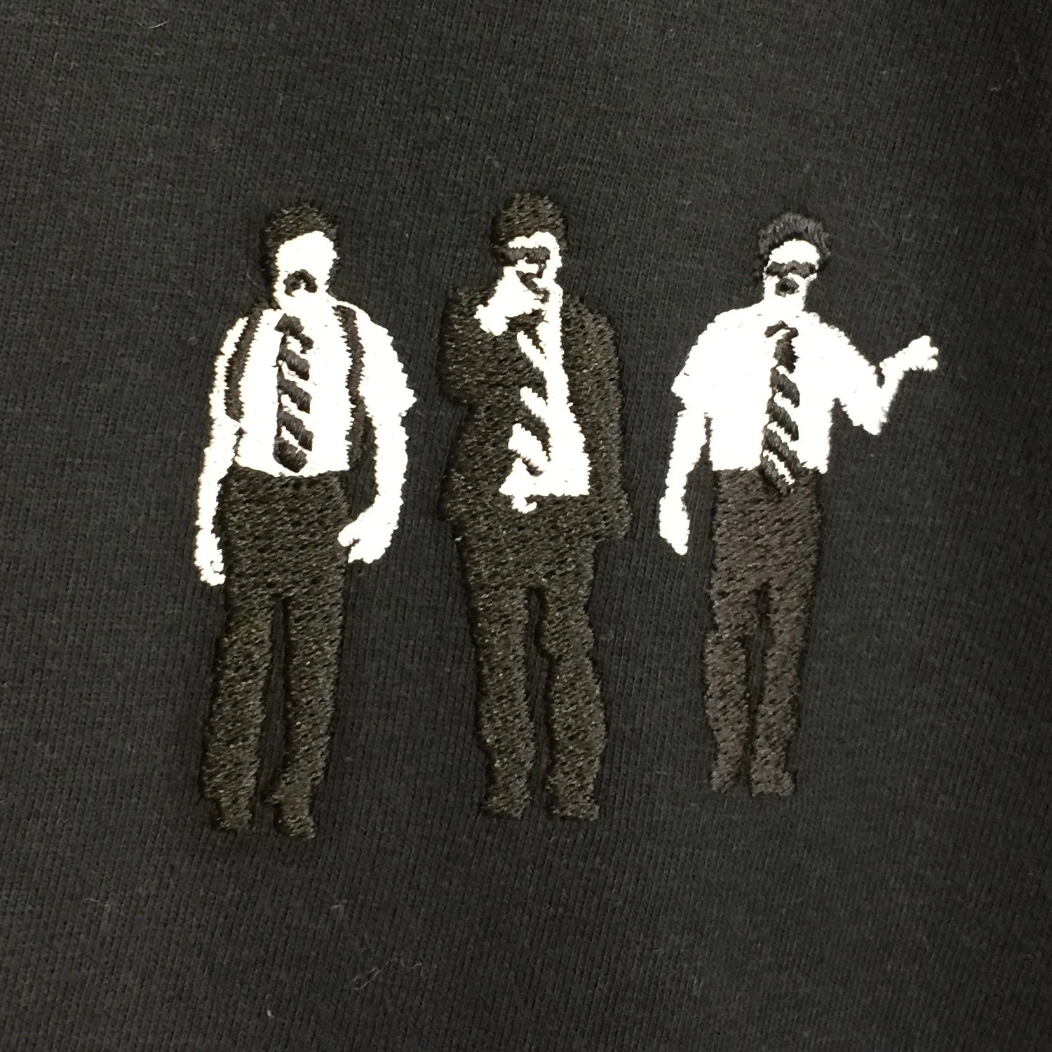 Beastie Boys Sabotage Embroidered Retro Hip Hop Black Tee T-Shirt by Actual Fact