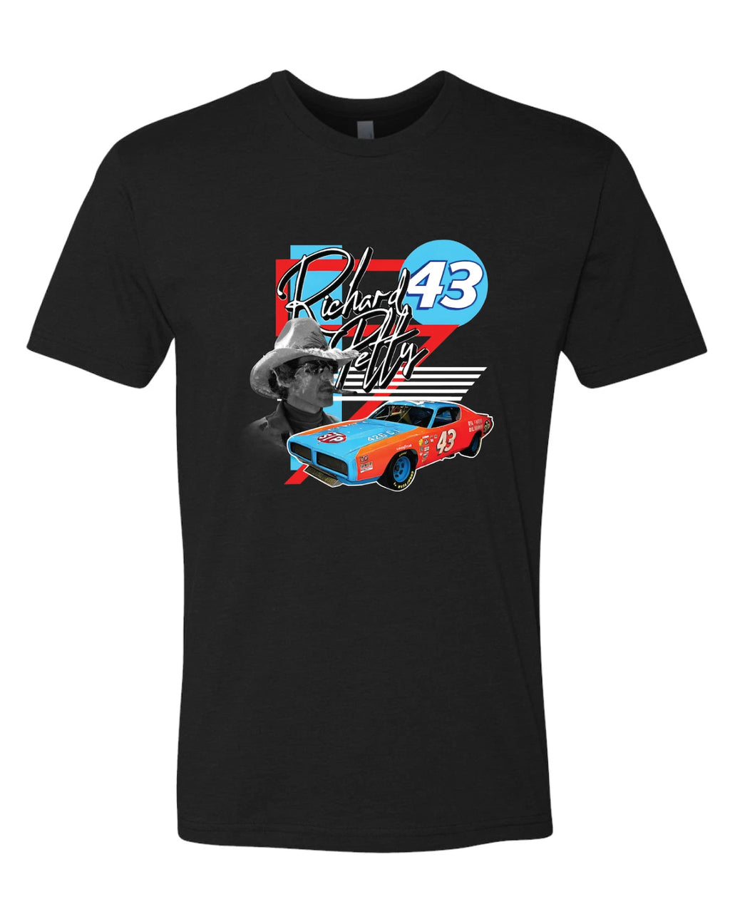 Richard Petty Nascar Vintage Premium T-Shirt Black S-4X
