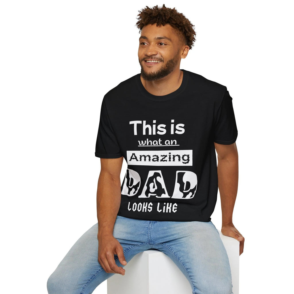 Amazing Dad T Shirt Fathers Day Gift For Men Birthday Daddy Tee Premium