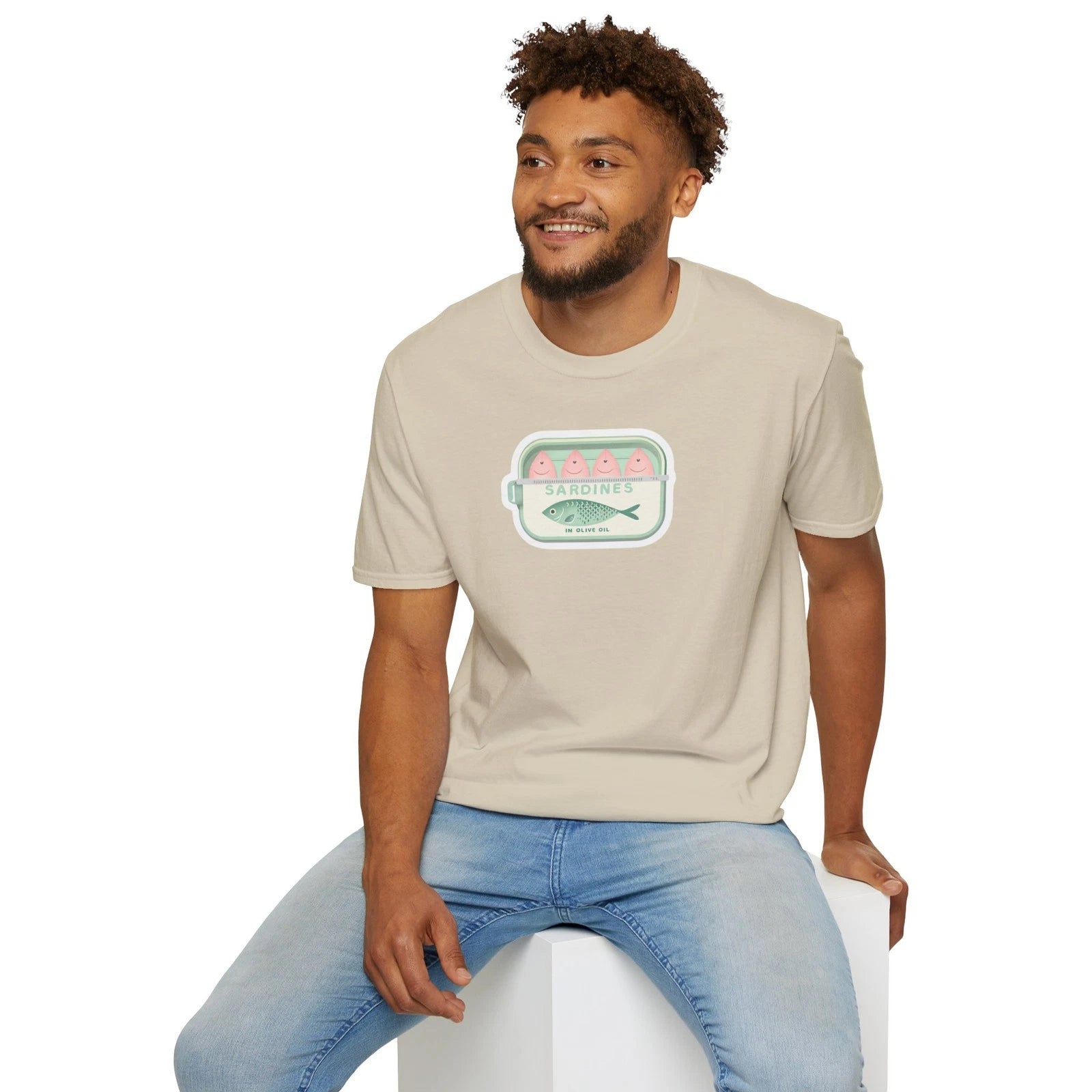 Sardine T-Shirt | Retro sardine tin can Illustration