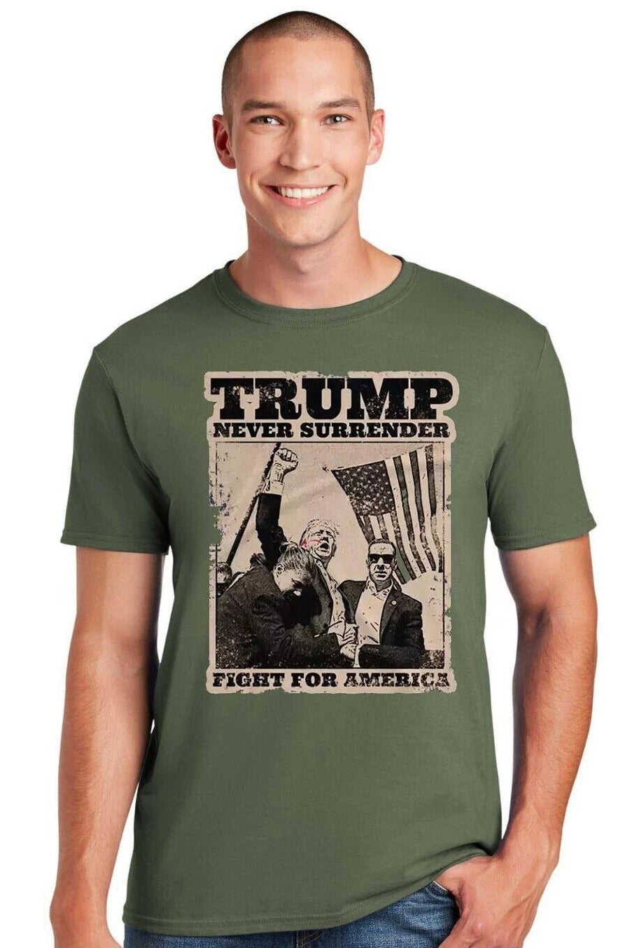 Donald Trump You Missed Me 45 47 MAGA Never Surrender Legend Flag Fight T-Shirt