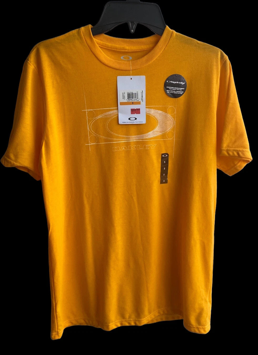OAKLEY t shirt SMALL brand new bright orange/yellow vault exclusive Ohydrolix